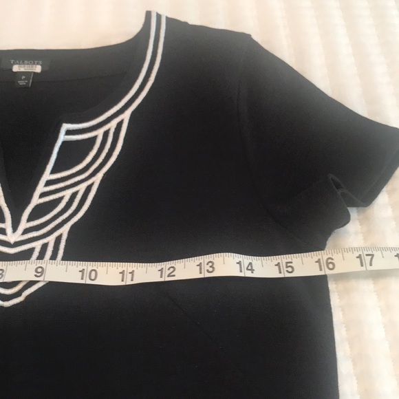 Talbot Black Dress with Embroidery Detail - Picture 8 of 11